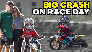JAGGER CRASHES BIG AND TAKES A WIN ON NEW HUSKY 50cc | Christian Craig Injury Update