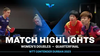 Zhang Rui/Kuai Man vs Rachel Moret/Tatiana Kukulkova | WD QF | WTT Contender Durban 2023