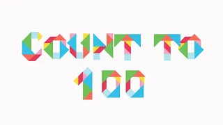 Count to 100 - Relaxing Colourful Tangram Numbers Animation