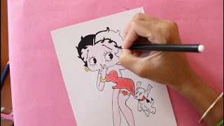 How to draw betty boop  step by step betty boop drawing tutorial betty boop sketch