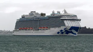 Cruise Ship ROYAL PRINCESS 4K Visits Auckland