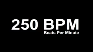 250 BPM Beats Per Minute Metronome Click Track