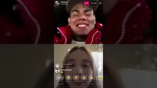 6ix9ine and lil yay talk shit on Instagram live