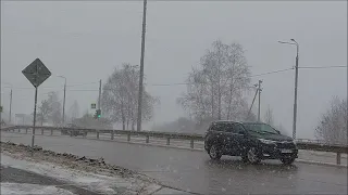 Сильный заряд снега в Тамбове 28 февраля 2021!