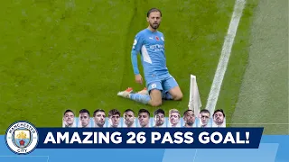 AMAZING 26 PASS BERNARDO SILVA GOAL | Every player touched the ball! | Utd 0-2 City