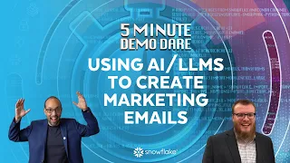 [LIVE] Demo Dare: Using AI/LLMs to Create Demand Generation Marketing Emails