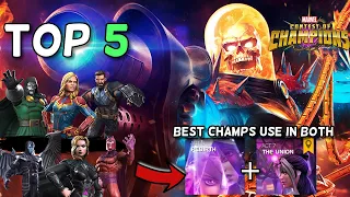 Top 5 Champions Used in Act 6 and Act 7 | List Created By Community | Marvel Contest of Champions