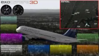 Flight 1549 Alternate Audio, Multi-Perspective Composite Animation