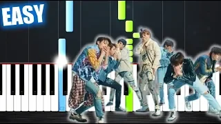 BTS (방탄소년단) 'FAKE LOVE' - EASY Piano Tutorial by PlutaX