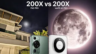 Huawei Mate 60 Pro VS Huawei P60 Pro Live Zoom Test Comparison