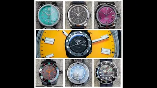 6 SEIKO Mod,s - Осваиваем "лишние" Комплектующие, накопившиеся за год! ШЕСТЬ Моделей Одновременно!