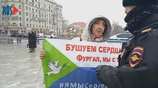 ⭕️  Провокаторы пришли на народный сход за Хабаровск в Москве