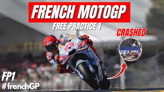 Marc Marquez Crash FP1 France MotoGP Today | FrenchGP | Le Mans MotoGP