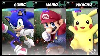Super Smash Bros Ultimate Amiibo Fights – Request #17130 Sonic vs Mario vs Pikachu