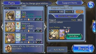 DFFOO (GL) Fang of Promise Pt. 15 (CHAOS) Team Waifu