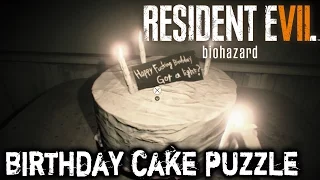 Resident Evil 7 - Birthday Cake Puzzle Solution (Video Tape)