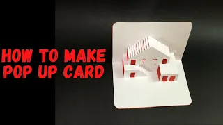 How to Make Pop Up Card | House Pop Up Card | Paper Cutting Art | Paper Art Tutorial