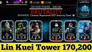 Lin kuei tower Boss battle 200 & 170 Fight + Best Rewards | MK Mobile