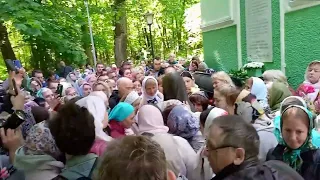 открытие памятника св Ксении Петербургской на Смоленском кладбище 6.06.2023