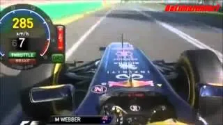 F1 2012 - Australian Gran Prix - Mark Webber Onboard Q3 Lap