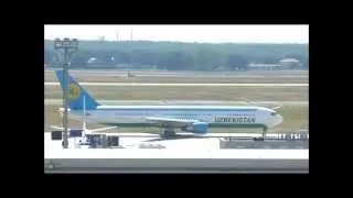 Planespotting | Frankfurt Airport | Rolling | Uzbekistan Airways B 767-300 UK 67001