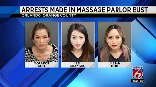 Arrests made in massage parlor prostitution bust