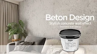 tylish concrete wall effect – Jeger Beton Design decorative effect – DIY application tutorial