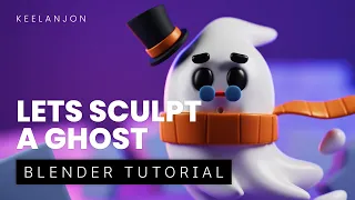 Blender Tutorial - Blender Sculpting Tutorial - Stylised Ghost Character