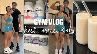 gym vlog : come do upper body with me (beginner friendly)