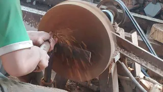 palm tree turning #woodworking #automobile #woodidea #woodcleaning #woodturning #