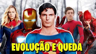 A EVOLUÇÃO e a QUEDA do gênero "SUPER-HERÓI" no cinema