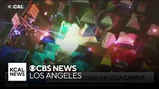 Fights break out and fireworks thrown into pro-Palestine encampment on UCLA campus