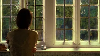 Pride & Prejudice Ambiance [ASMR] ☕ Relax by Watching the Rain with Elizabeth 🌧️ [1 Hour] 📚