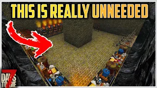 Insane Nightmare - How I Built The MOST UNNECESSARY Crafting Bunker... 7 Days To Die Episode 12
