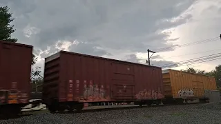 NS 4483 leads Manifest Train 6:06 PM 9-9-23