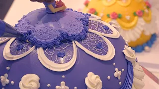 Fantastic! Make a beautiful princess dress cake