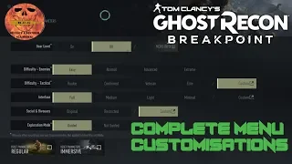 Ghost Recon Breakpoint - Complete CUSTOMISATION Menu Breakdown For Immersive Ghost Experience