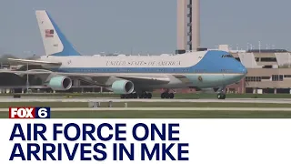 Air Force One arrives in Milwaukee ahead President Biden visit to Sturtevant | FOX6 News Milwaukee