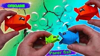 🐟How to fold | Origami Talking Fish | How to make paper 3D fish