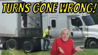 WRONG TURN & U TURN FAILS | Bonehead Truckers of the Week