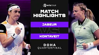 Ons Jabeur vs. Anett Kontaveit | 2022 Doha Quarterfinal | WTA Match Highlights