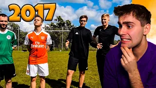 JEG REAGERER PÅ MIN FØRSTE FODBOLD VIDEO NOGENSINDE!