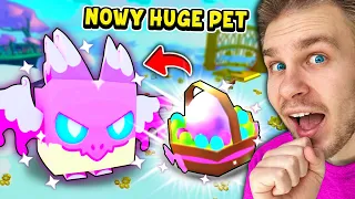 Otworzyłem *PREZENT* 🎁 z NOWY *HUGE PET* ⚠️ (EASTER AGONY) 🤑 od TWÓRCY GRY 🥸 w PET SIMULATOR X!