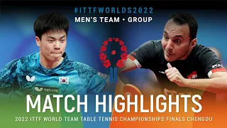 Highlights | Cho Seungmin (KOR) vs Mohamed El-Beiali (EGY) | MT Grps | #ITTFWorlds2022