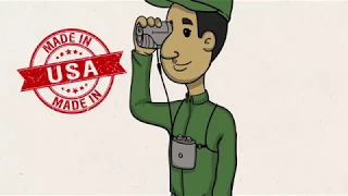 Rick Young Outdoors Ultra-Light bino harness cartoon demo