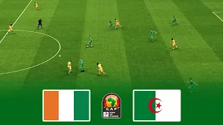 Cote DIvoire vs Algeria - Africa Cup of Nations 2022 - Match PES 2021 Gameplay