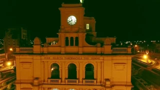 Fimagem Noturna da Igreja Matriz de Batatais feita por um drone!!!