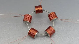 how to make free energy generator with Five Copper coil