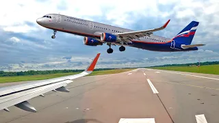 Полёт на Airbus A321 "Аэрофлот" из Калининграда в Москву. Июль, 2022