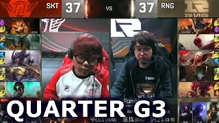 SKT vs RNG - Game 3 Quarter Finals Worlds 2016 | LoL S6 World Championship SK Telecom T1 vs RNG G3